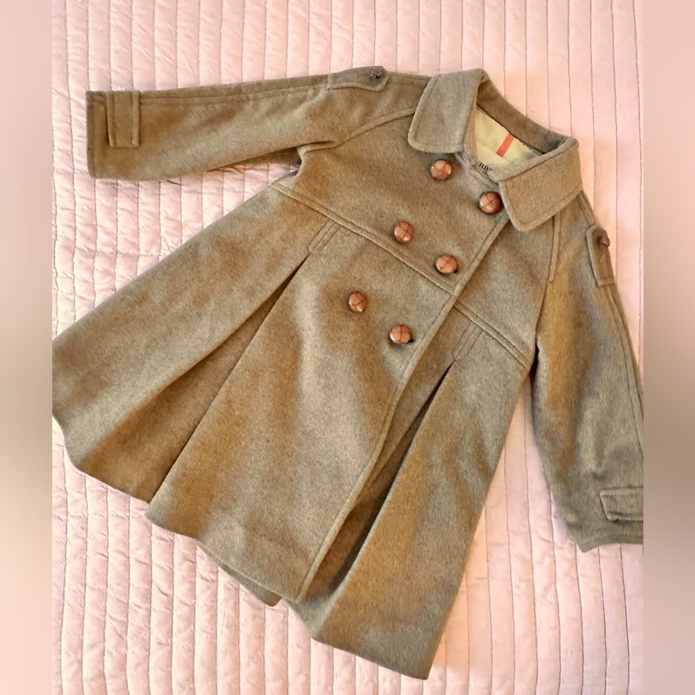Burberry kids wool coat 3T luxurious and soft!!